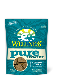Wellness Pure Rewards Grain-Free Venison Jerky Dog Treat 170g - Kohepets