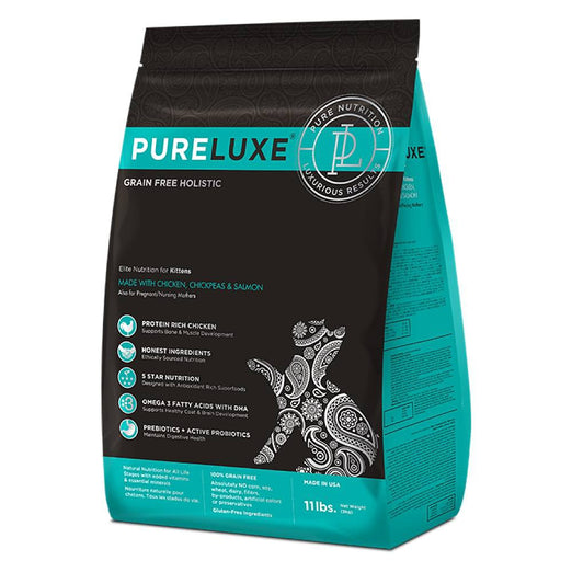 PureLuxe Grain Free Holistic Elite Nutrition for Kittens Dry Cat Food - Kohepets