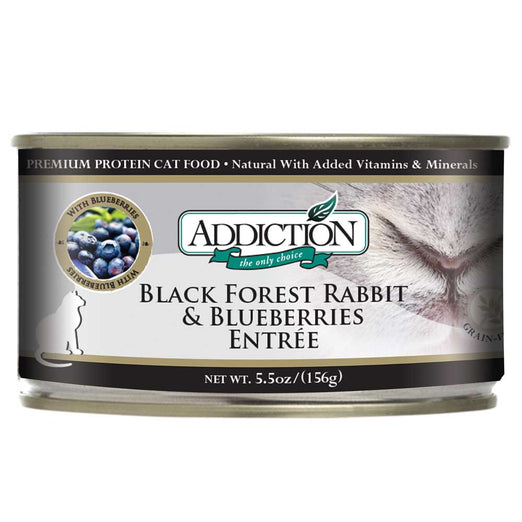 Addiction Black Forest Rabbit & Blueberries Canned Cat Food 156g - Kohepets