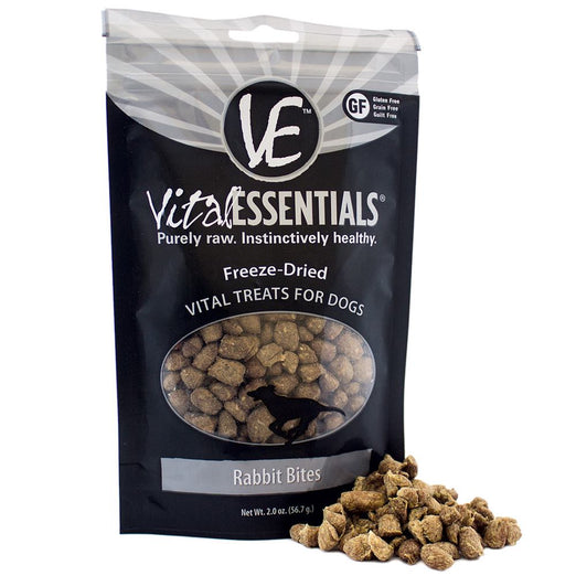 $2 OFF: Vital Essentials Freeze-Dried Rabbit Bites Vital Dog Treats 2oz - Kohepets
