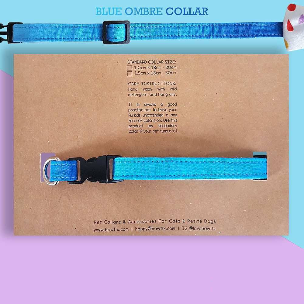 Bowtix Handmade Cat Collar With Removable Bowtie - Rainbow Drops - Kohepets