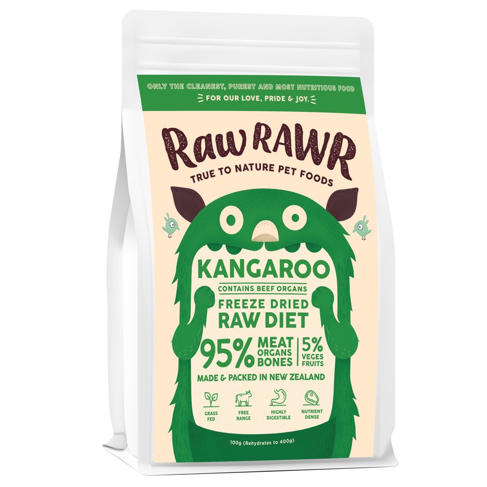 Raw Rawr Balanced Diet Kangaroo & Beef Freeze-Dried Raw Cat & Dog Food - Kohepets