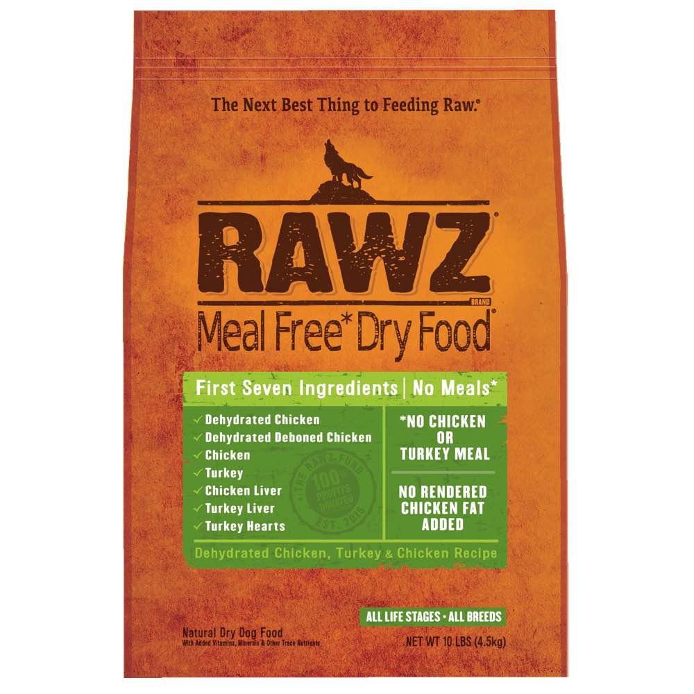 RAWZ Meal Free Dehydrated Chicken, Turkey & Chicken Recipe Dry Dog Food - Kohepets