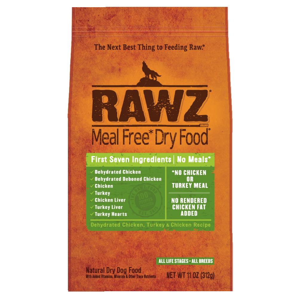 RAWZ Meal Free Dehydrated Chicken, Turkey & Chicken Recipe Dry Dog Food - Kohepets