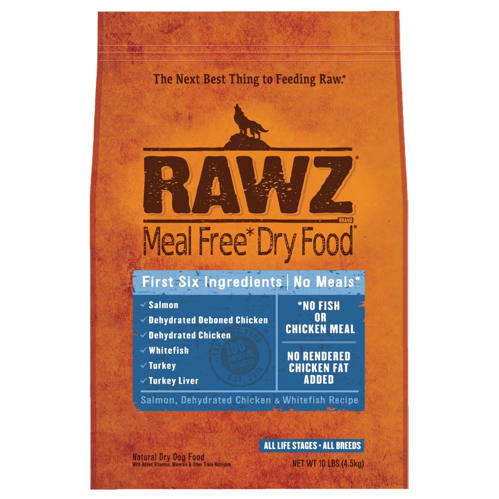 RAWZ Meal Free Salmon, Dehydrated Chicken & Whitefish Recipe Dry Dog Food - Kohepets