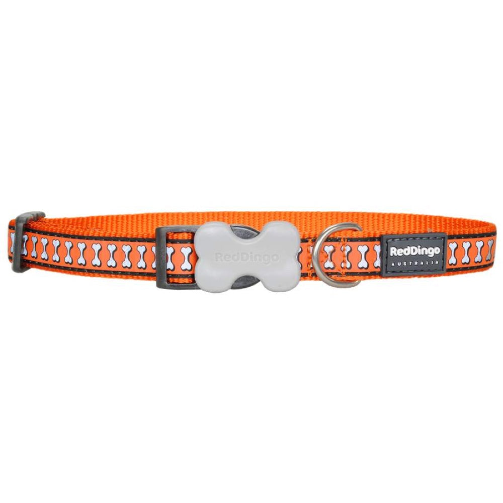 Red Dingo Reflective Dog Collar - Small - Kohepets