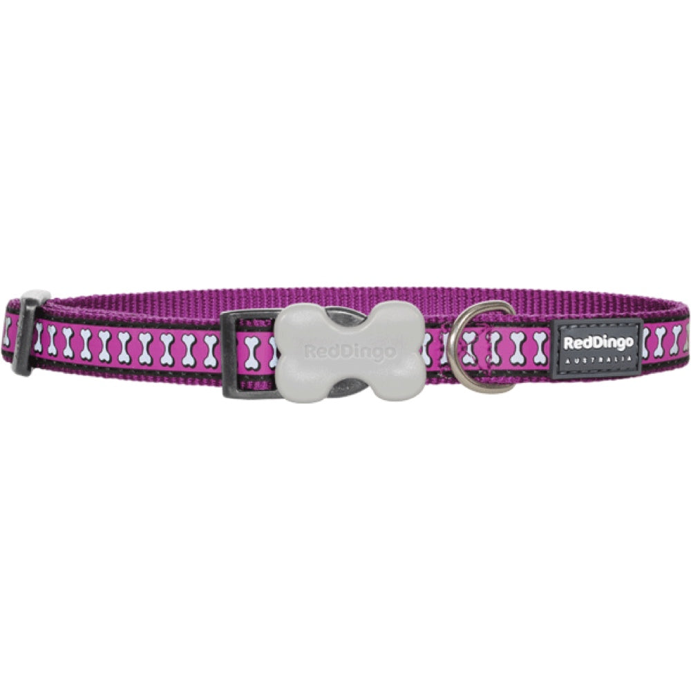 Red Dingo Reflective Dog Collar - Small - Kohepets