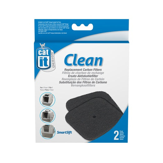 Catit Clean Replacement Carbon Filters For Hooded Litter Box - Kohepets