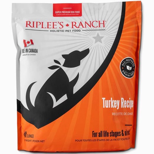 Riplee's Ranch Turkey GrainFree Dry Dog Food 4lb Kohepets
