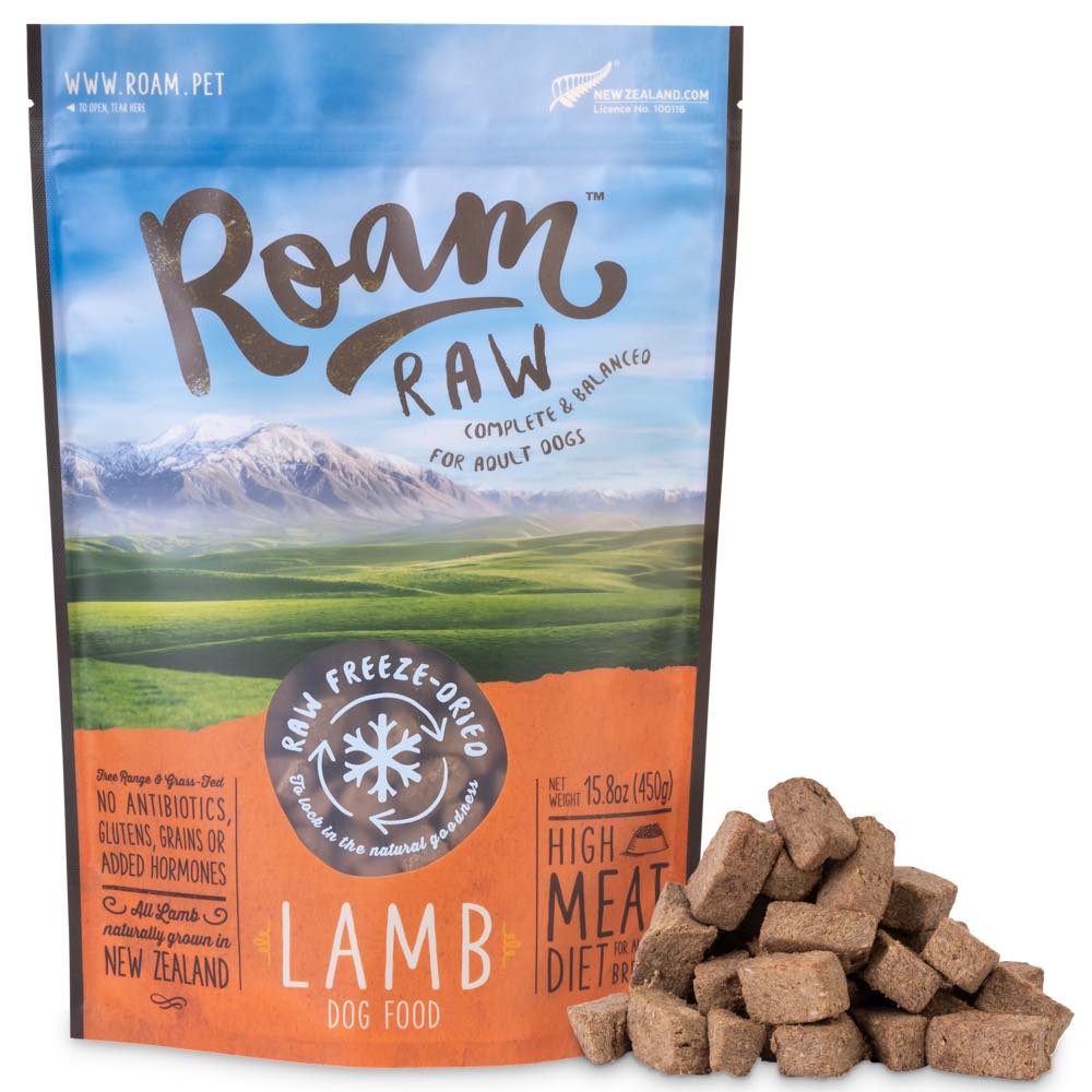 Roam Raw Lamb Grain-Free Freeze-Dried Dog Food | Kohepets