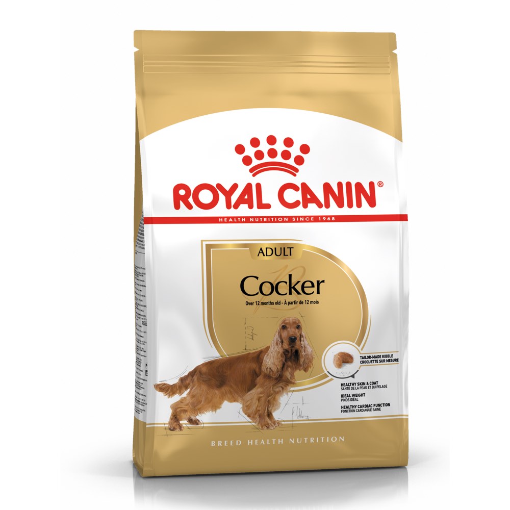 Royal Canin Breed Health Nutrition Cocker 25 Dry Dog Food 3kg - Kohepets