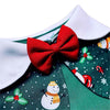 RuffCo Handcrafted Cape For Cats & Dogs (Green Snowman)
