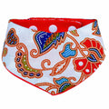 RuffCo Handcrafted Reversible Bandana For Cats & Dogs (White Batik)