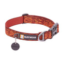 KOHE-VERSARY 10% OFF: Ruffwear Flat Out Patterned Dog Collar (Ember Distortion)