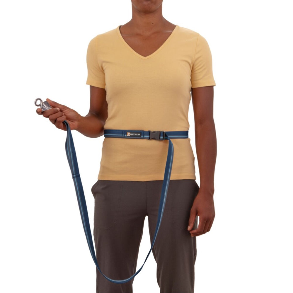 Ruffwear Flat Out Patterned Multi-Function Dog Leash (Blue Horizon) - Kohepets