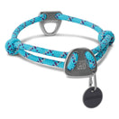 KOHE-VERSARY 10% OFF: Ruffwear Knot-a-Collar Reflective Adjustable Rope Dog Collar (Blue Atoll)