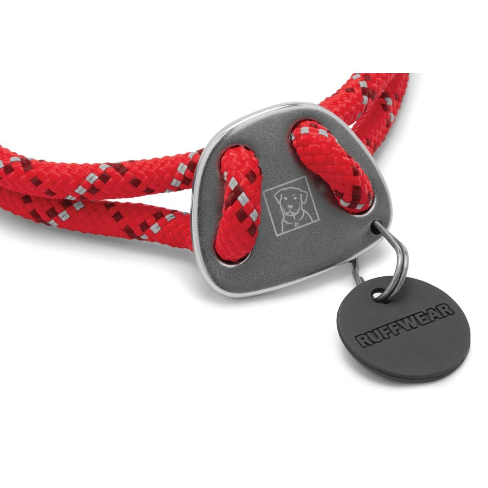Ruffwear Knot-a-Collar Reflective Adjustable Rope Dog Collar (Red Currant) - Kohepets