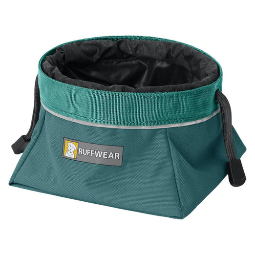 Ruffwear Quencher Cinch Top Collapsible Food & Water Dog Bowl (Tumalo Teal) - Kohepets