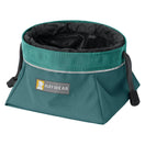 KOHE-VERSARY 10% OFF: Ruffwear Quencher Cinch Top Collapsible Food & Water Dog Bowl (Tumalo Teal)
