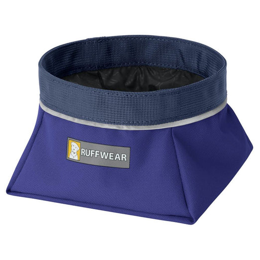 Ruffwear Quencher Collapsible Food & Water Dog Bowl (Huckleberry Blue) - Kohepets