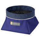 KOHE-VERSARY 10% OFF: Ruffwear Quencher Collapsible Food & Water Dog Bowl (Huckleberry Blue)