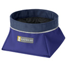 Ruffwear Quencher Collapsible Food & Water Dog Bowl (Huckleberry Blue)