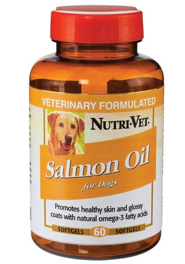 Nutri-Vet Salmon Oil Softgels 60 Ct - Kohepets