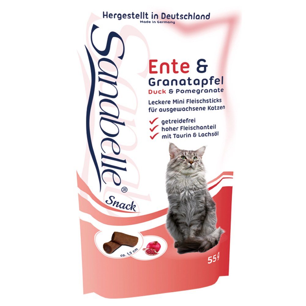 Sanabelle Duck & Pomegranate Cat Sticks 55g - Kohepets