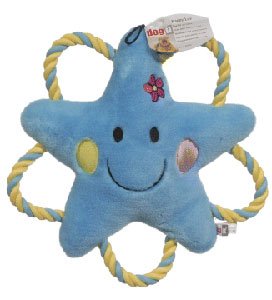Dogit Luvz Plush Blue Sandy Star Large Dog Toy - Kohepets