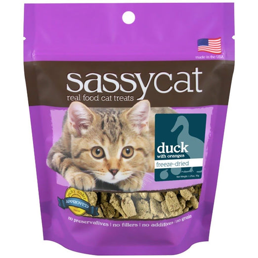 Sassy Cat Duck & Orange Freeze-Dried Cat Treats 35g - Kohepets