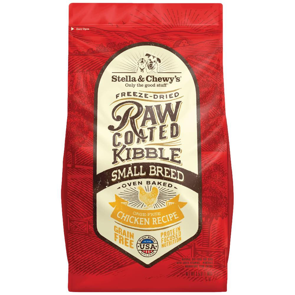 15% OFF: Stella & Chewy's Freeze-Dried Raw Coated Kibble Small Breed Chicken Dry Dog Food 3.5lb - Kohepets
