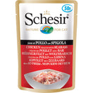 Schesir Chicken Fillets With Seabass Adult Pouch Cat Food 50g x 12