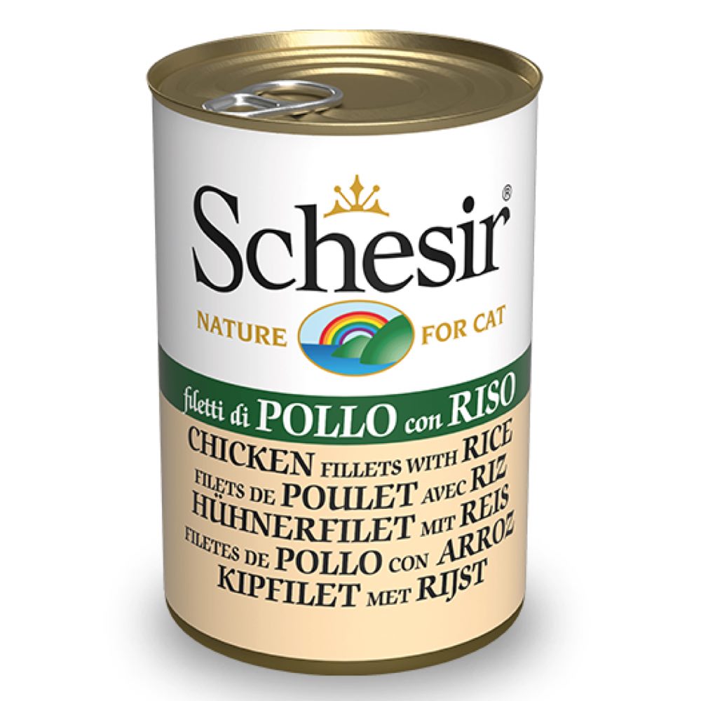 Schesir Chicken Fillets With Rice In Jelly Adult Canned Cat Food 140g - Kohepets