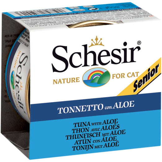 Schesir Tuna With Aloe Senior Canned Cat Food 85g - Kohepets