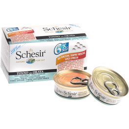 Schesir Tuna with Seabream in Natural Jelly Canned Cat Food 6 x 50g Multipack - Kohepets