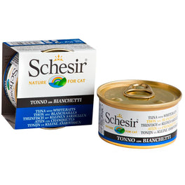 Schesir Tuna with Whitebait in Jelly Canned Cat Food 85g - Kohepets