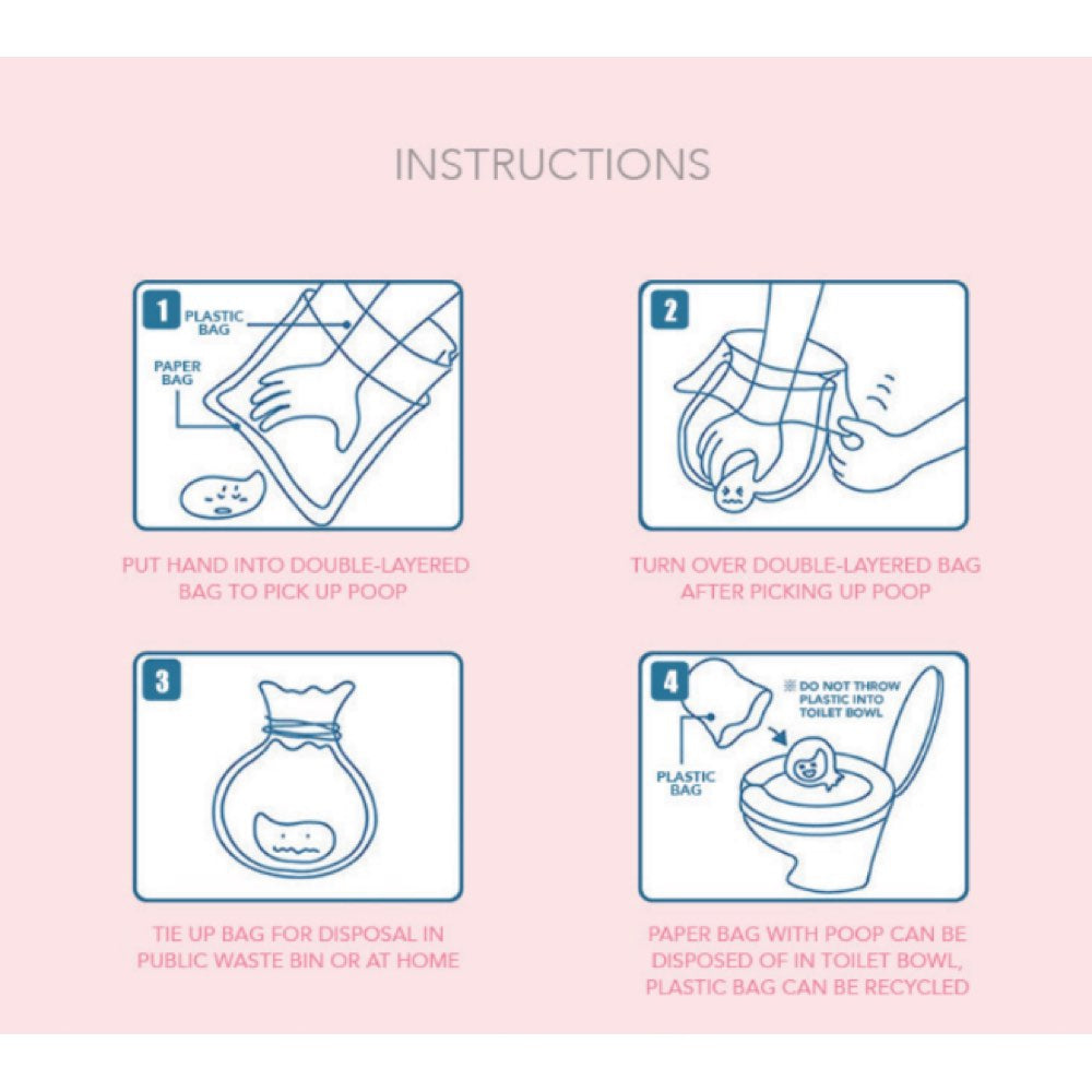 Honey Care Waste Poo Bag 50ct - Kohepets