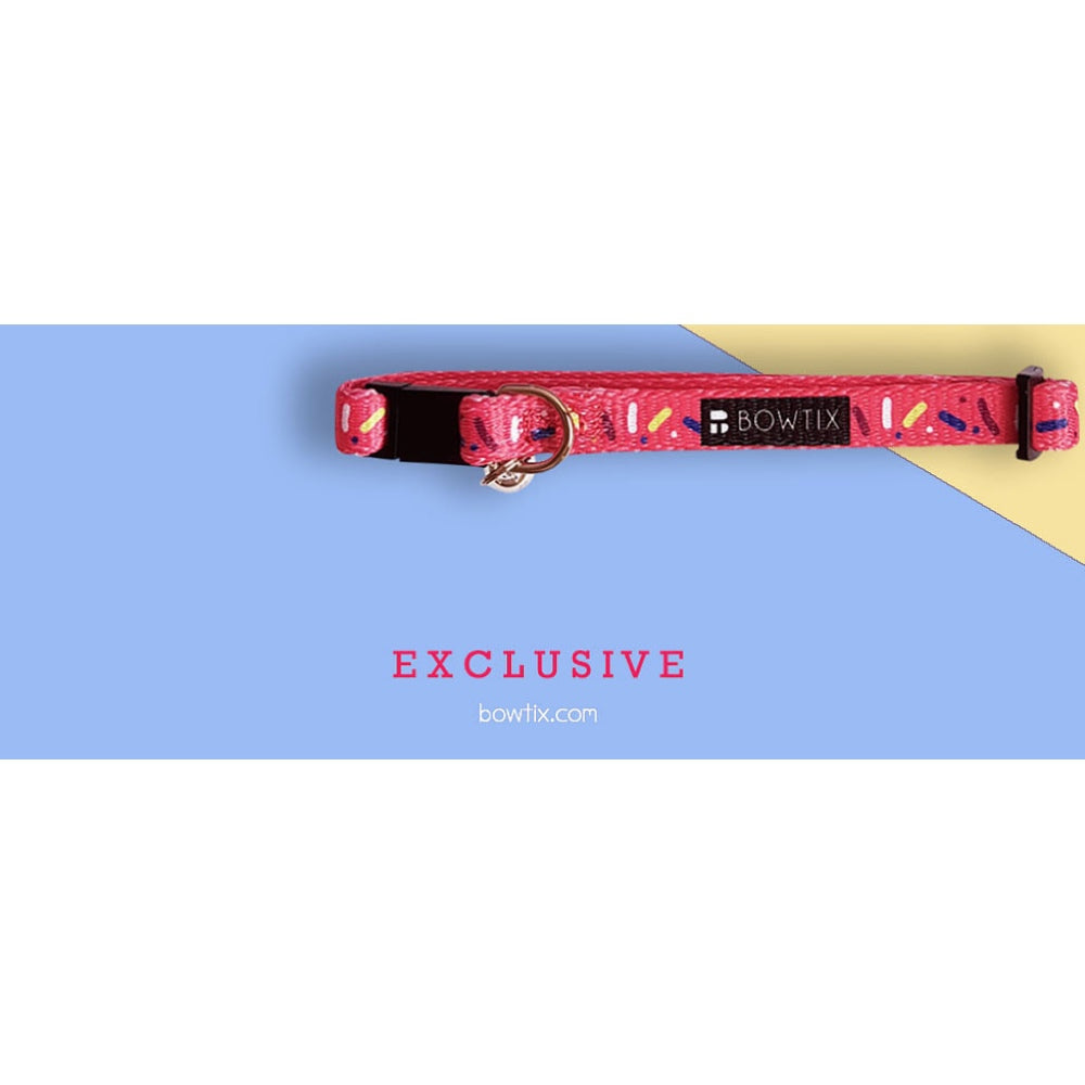 Bowtix Handmade Cat Collar With Removable Bowtie - Sweet Tooth - Kohepets