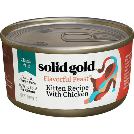 Solid Gold Flavorful Feast Kitten Recipe With Chicken Grain Free Canned Cat Food 3oz - Kohepets