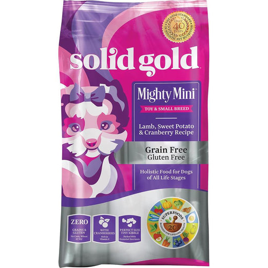 Solid Gold Mighty Mini Lamb, Sweet Potato & Cranberry Grain Free Dry Dog Food - Kohepets