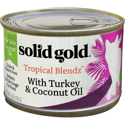 Solid Gold Tropical Blendz Turkey & Coconut Oil Canned Cat Food 170g - Kohepets