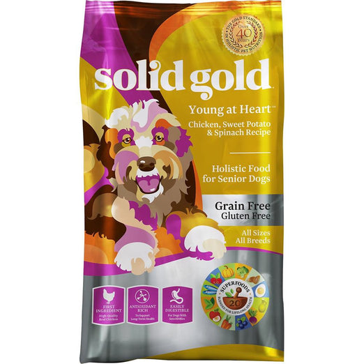 Solid Gold Young At Heart Chicken, Sweet Potato & Spinach Senior Dry Dog Food - Kohepets