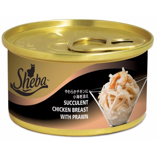 Sheba Succulent Chicken Breast With Prawn Canned Cat Food 85g - Kohepets