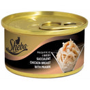 Sheba Succulent Chicken Breast With Prawn Canned Cat Food 85g