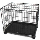 Simply Mansion Dog Cage With Wheels