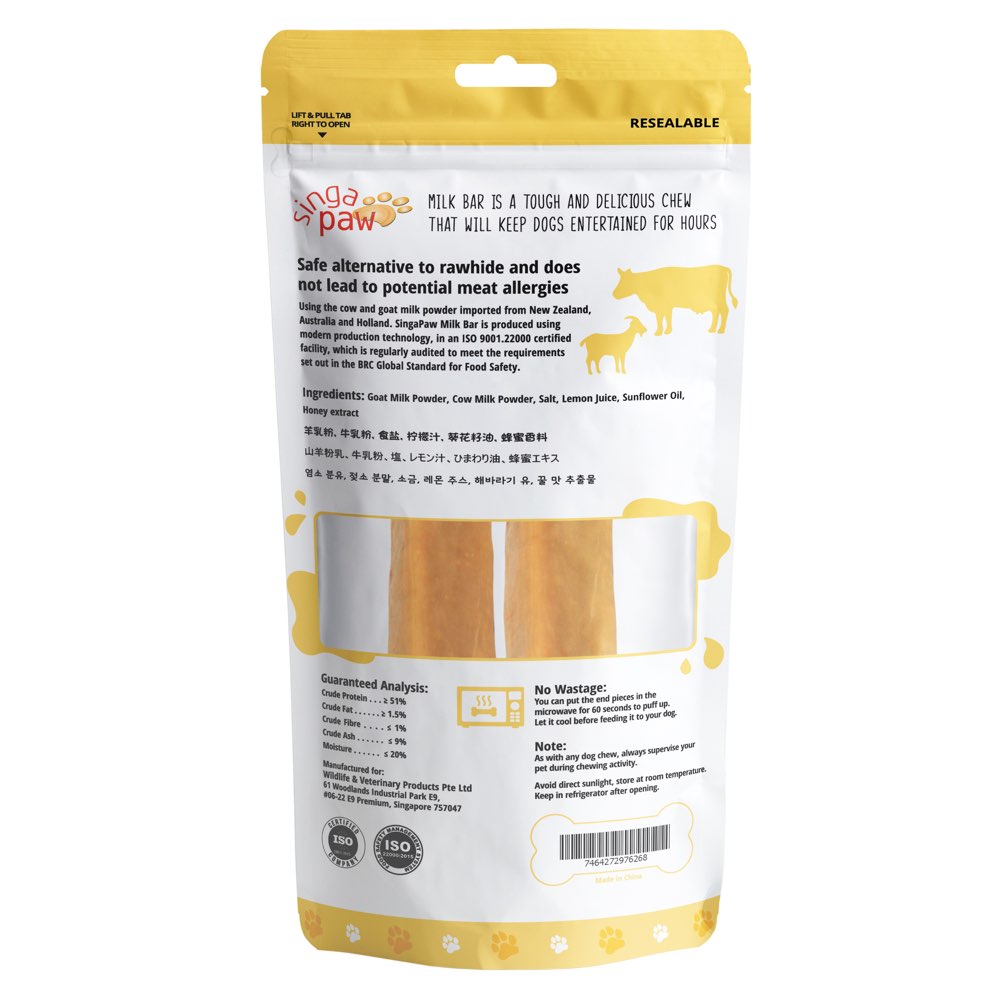 Sing-A-Paw Milk Bar Honey Dog Chew - Kohepets