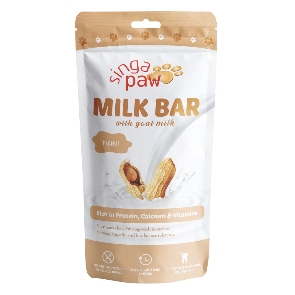 Sing-A-Paw Milk Bar Peanut Dog Chew - Kohepets
