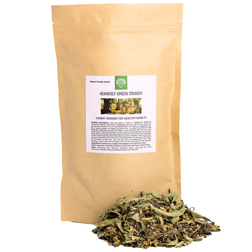 Small Pet Select Heavenly Green Crunch Herbal Blend Small Animal Treats 2.5oz - Kohepets