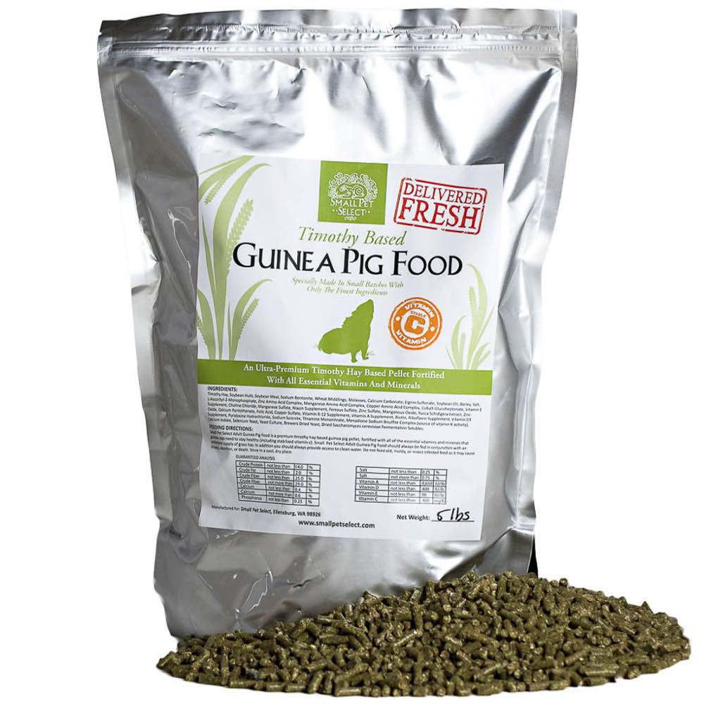 Small Pet Select Timothy Based Premium Guinea Pig Food Pellets 5lb - Kohepets