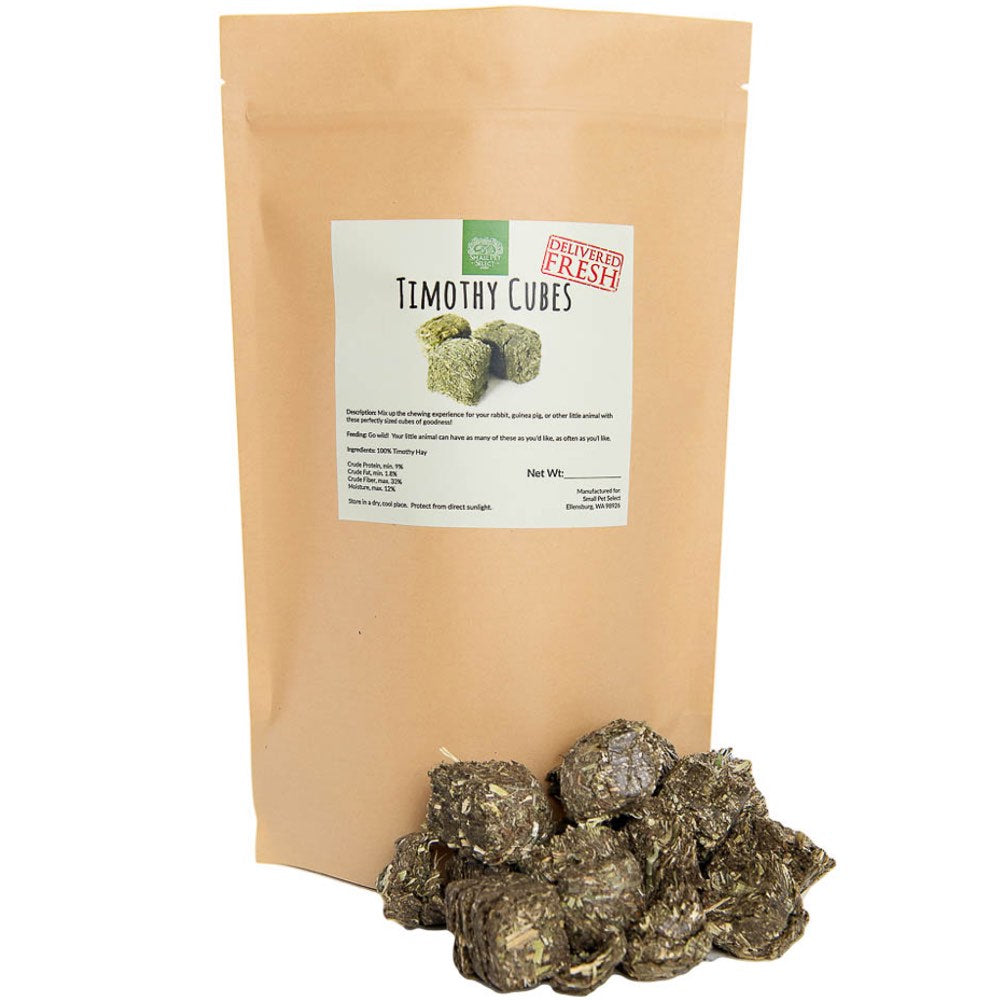 Small Pet Select Timothy Hay Cubes Small Animal Treats 1lb - Kohepets